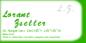 lorant zseller business card